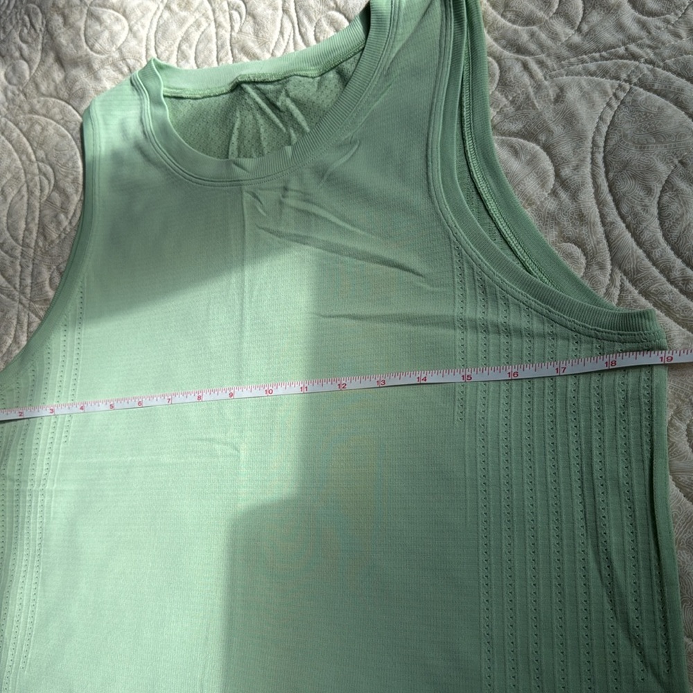 Lululemon Train to Be Tank in Light Lime Green. Size 10. - Picture 7 of 8